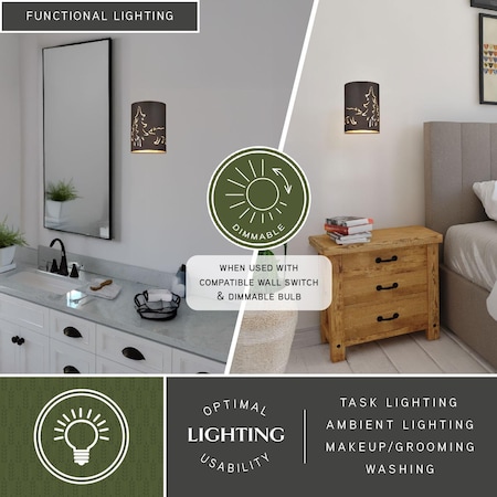 Vaxcel Katmai 2L Sconce Bronze W0277