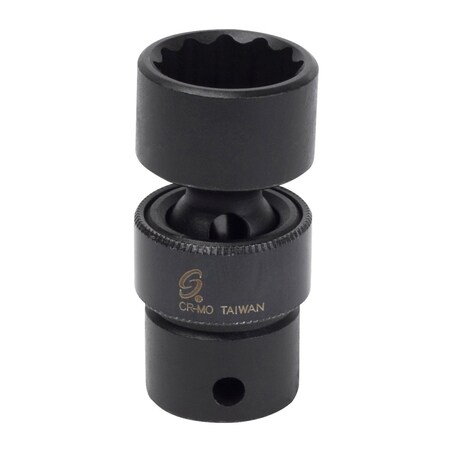 Sunex 3/8 in Dr 9/16 in 12 Pt Universal Impact Socket 318UZ