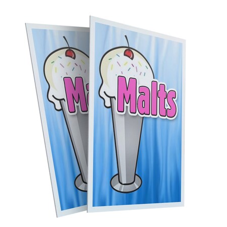 Signmission Malts, Plastic Signs Only 24 Inch x 36 Inch, Corrugated Plastic, 2PK CSB-2436-2PACK-Malts