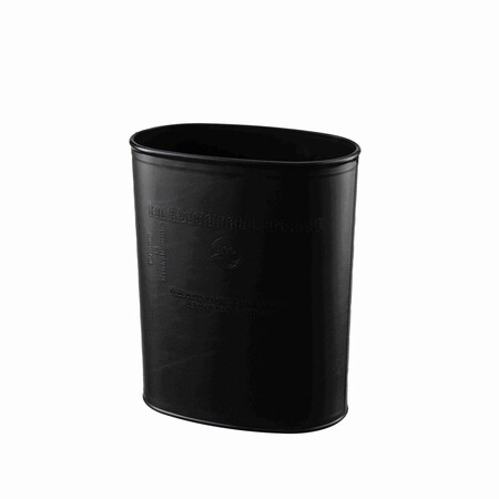 Hapco Elmar Eco Luxury Vegan Leatherette 14 Qt. Rectangular Plastic Leatherette Wrapped Wastebasket, 8PK EDODOB4050