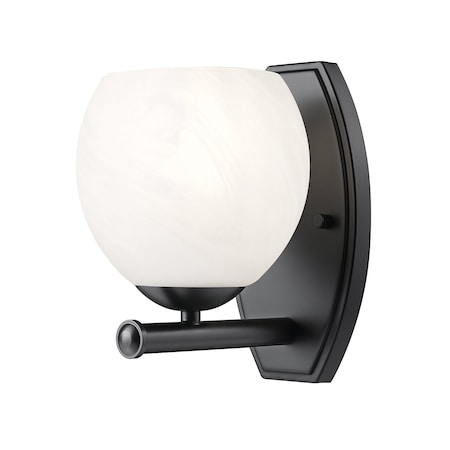 Z-Lite Colette Matte Black 1 Light Wall Sconce 1963-1S-MB