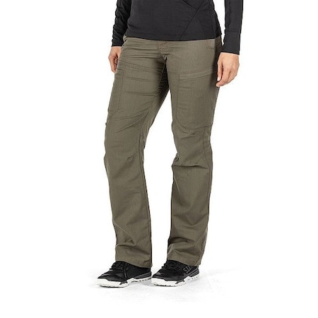 5.11 Women's Women's Apex Pant, 0, Ranger Green, 67% Polytester/33% Cotton Flex-Tac Canvas 64446ABR-186-0-L