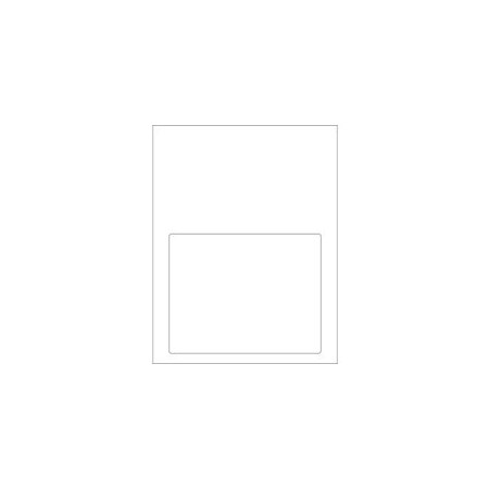 Bubblefast 7 1/2 x 5 1/8'' Integrated White Laser Labels-1 Labelsper Sheet BFLLI401