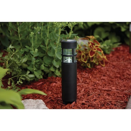 Outdoor Expressions Black 3 Lumens Metal Solar Path Light NE-03