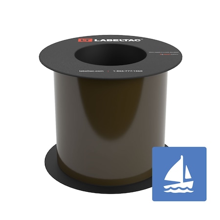 Labeltac Marine Supply 5in x 75ft LT9, Brown LT510MN-C