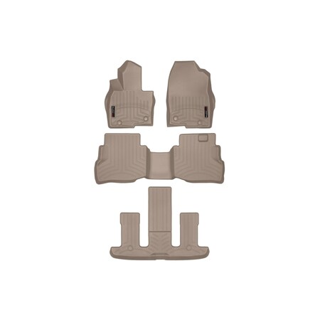 Weathertech Tan, Front, rear, and rear Floorliners 45972-1-2-5