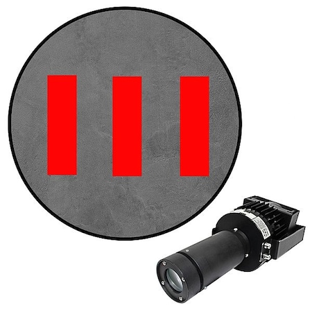 Visual Workplace LED Safety Walkway, 100 W, Cardinal Red 66-3136-231050-PS151
