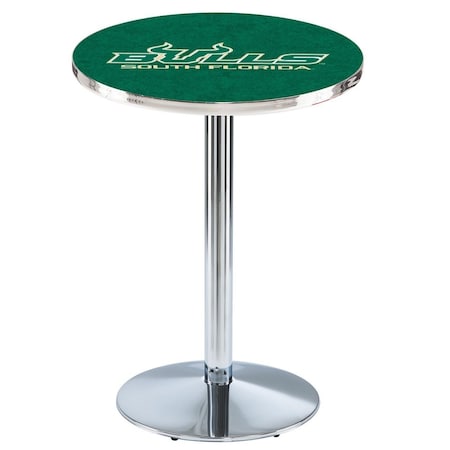 Holland Bar Stool Co 36" Chrome South Florida Pub Table, 36" dia. Top L214C3636SouFla