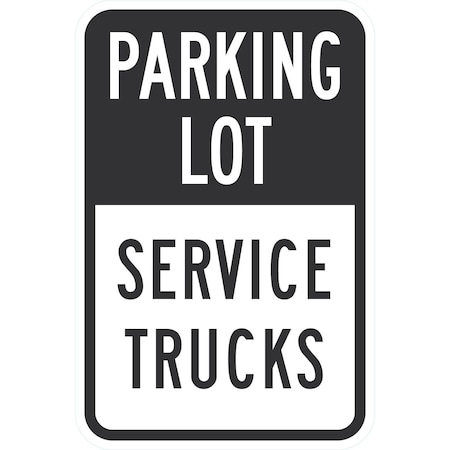 Lyle Service Trucks, 12x18, High Intensity Prismatic, White G-4234-HI_12x18