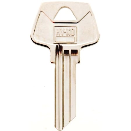 Hy-Ko Key Blank, Brass, Nickel, For: Sargent Cabinet, House Locks and Padlocks 11010S32