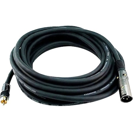 Monoprice XLR MALE TO RCA MALE 16AWG CABLE 25FT 4780
