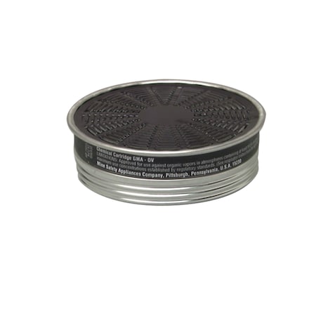 Msa Safety Cartridge, Comfo Chemical and Combination Cartridge, Black, Threaded, GMA, 10/Pkg 464031