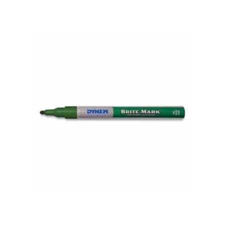 Dykem BRITE-MARK Fine Markers, Green, Fine, 12PK 253-41004-C