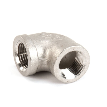 Stero Dishwasher Elbow, Stainless Steel, 90Deg, 1/2, Fip 0P-681887