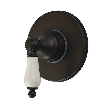 Kingston Brass Single-Handle Six-Way Diverter Valve with Round Trim Kit, Oil Rubbed Bronze KS4035PL