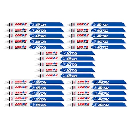 Lenox 12 in x 14 TPI Reciprocating Saw Blade Set, LENOX, 25 PK 20185B12114R