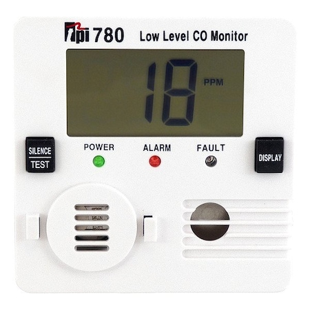 Test Products Intl Carbon Monoxide Alarm, 85 dB, Alkaline 780