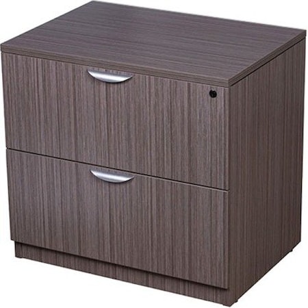Boss 31" W 2 Drawer File Cabinet, Driftwood, Letter/Legal N112-DW