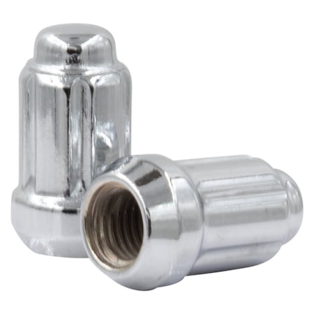 Coyote Wheel Accessories LUG NUTS, Carbon Steel, 1.38 in, Silver 641145