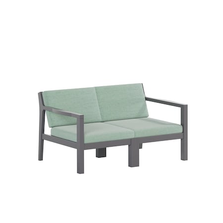 Polybird BREEZE DEEP SEAT LOVESEAT. CHARCOAL POLYBIRD P108-CH-CASP