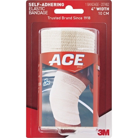 Ace Bandage, Self-Adhering, Elastic, 4", PK72 207462