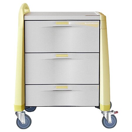 Capsa Healthcare Isolation Cart, 250 lb, Polymer, Assembled AM-IS-CMP-NOLOK