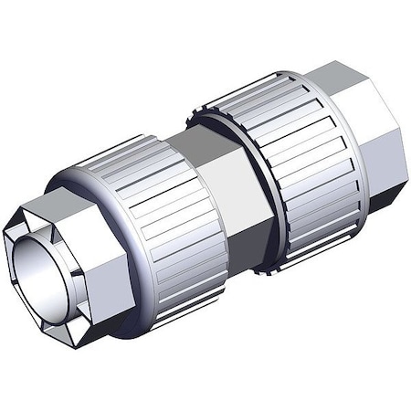 Smc High Purity Tube Fitting, Union, PFA LQ3U7A