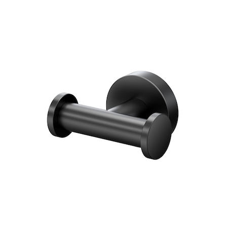 Gatco Glam Double Robe Hook, Matte Black 4635AMX