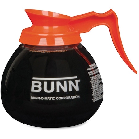 Bunn Pourover Decanter, Pour Over Style, Glass Base Material, 64 oz Capacity, Orange 42401.0101