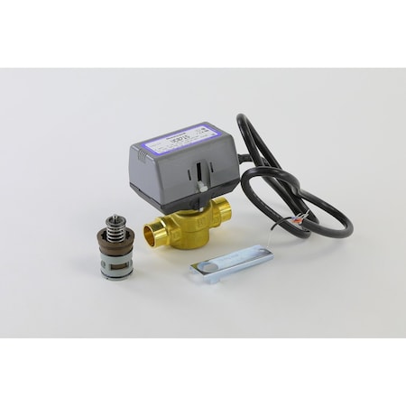 Resideo 3/4'' sweat two way valve 24v spst series 80 5.8cv quick open bronze body VC8715AM1000