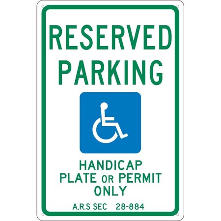 Nmc State Handicapped Parking Arizona Sign, TMS305G TMS305G