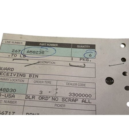 Cnh GUARD, CNH OEM A58238 A58238