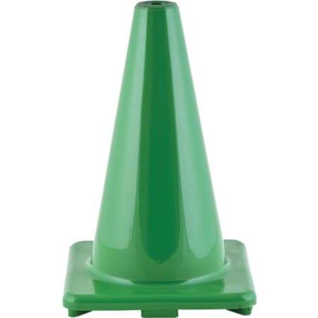 Champion Sports Hi-Visibility Cone, Vinyl, 12 in Height, Green 3 PK C12GN