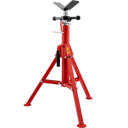 Vevor Pipe Stand V-Head Foldable Legs 2500LB Max. Height 52" 1107SV-3526
