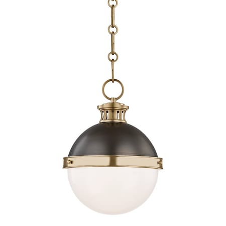 Hudson Valley Lighting Latham 1 Light Pendant 9.5 In. Aged/Antique Distressed Bronze 4019-ADB