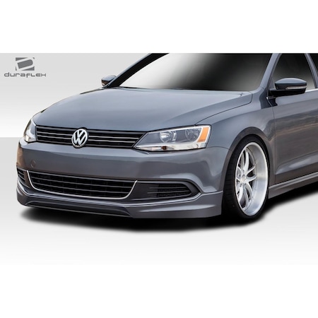 Duraflex 2011-2014 Volkswagen Jetta Votex Look Front Lip, Signature Black - 1 Piece 113722