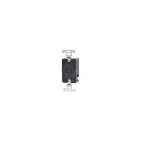 Bryant Locking Receptacle, L2-20R, 20 A, 250V AC, Single Phase, 2 Pole ...