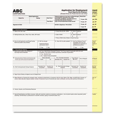 Accufax Paper Mfr Accufax Digital Carbonless Paper- 8.5 x 11- Two-Part Collated- White-Canary- 2500 Sets 59101