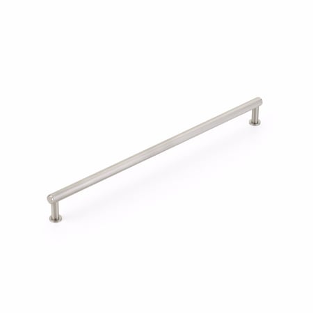 Schaub 12in Center to Center Pub House Knurled Cabinet Pull Brushed Nickel Finish 5012-BN