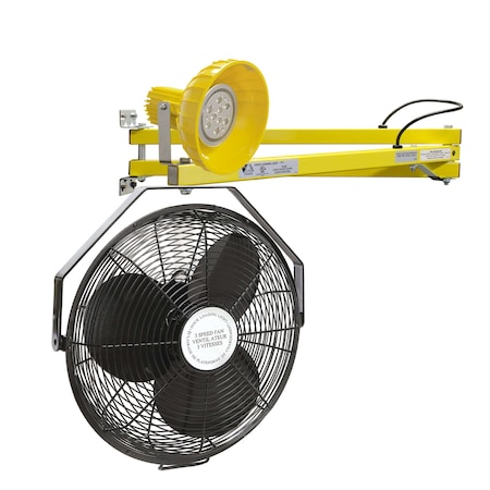 Ideal Warehouse Innovations Dock Light, 60 in, Poly Head w/Fan, LED 60-5487-225