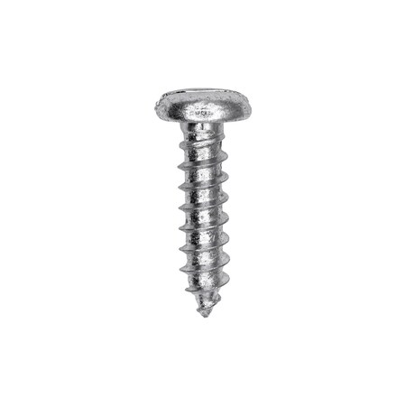 Slotted Pan Head Tapping Screw 14 x 1in Zinc, 100PK
