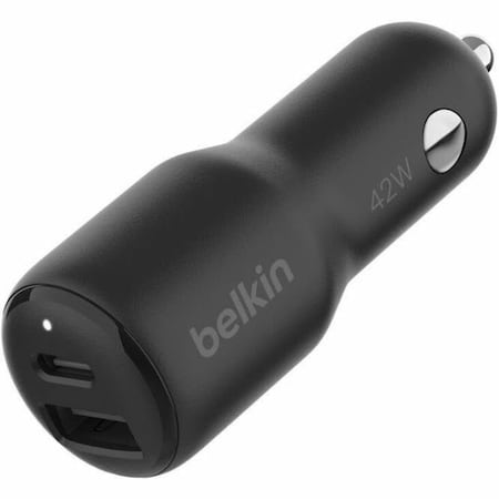 Belkin 42W USB C + A Car Charger CCB005BTBK