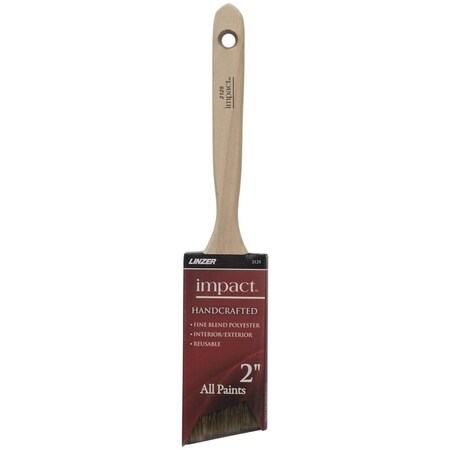Linzer Paint Brush, 2 in W, Polyester Bristle, Angle Sash Handle 2125N-2