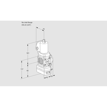 Honeywell Kromschroder Gas Pressure Regulator with Solenoid Valve, 3/4" NPT, 24V DC, IP65 KS88008462