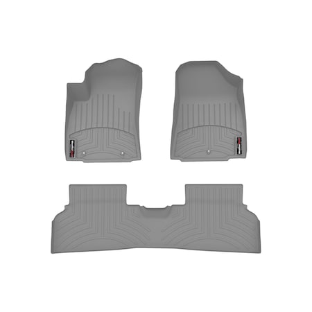 Weathertech Grey, Front and Rear Floorliners 461866-1-2