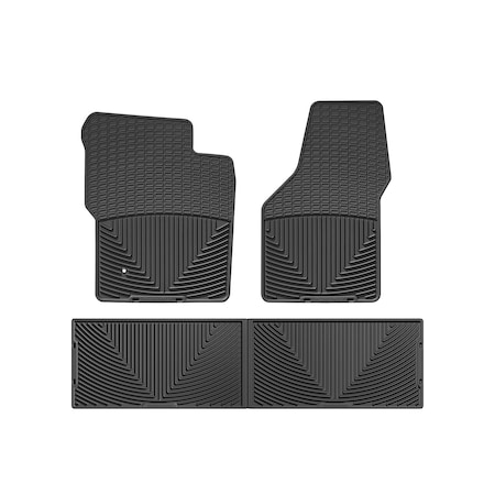 Weathertech Black, Front and Rear All Weather Floor Mats WTFB019207