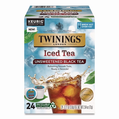 Twinings Iced Tea K-Cups, Unsweetened Black, 24PK TNA23048