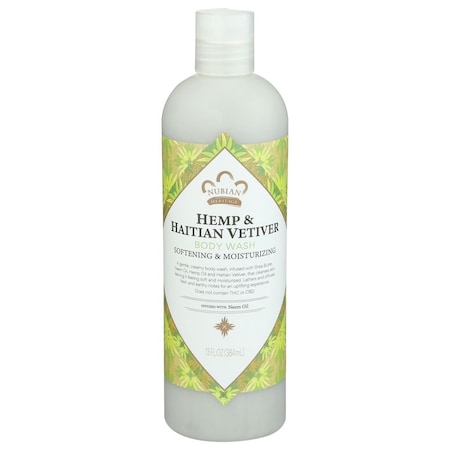 Nubian Heritage Indian Hemp and Haitian Vetiver Body Wash, 13 Fluid Ounce, 3PK 764302111290