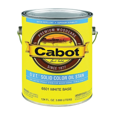 Cabot O.V.T. Solid Color Oil Exterior Stain, White Base, 1 Gal. 140.0006501.007