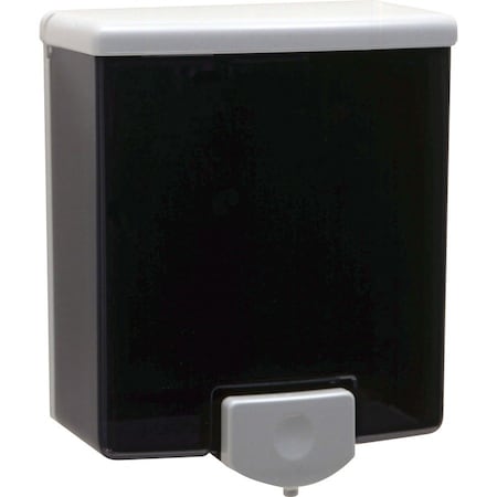 Bobrick ClassicSeries Surface-Mounted Liquid Soap Dispenser, 40 oz, Black/Gray 40